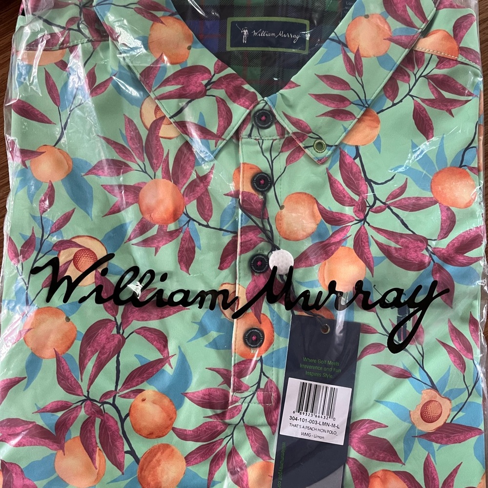 NWT men’s  William Murray, golf shirt